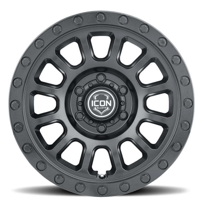 ICON Hulse 17 X 8.5 6 X 120 0mm Offset 4.75in BS Double Black Wheels - Cast ICON