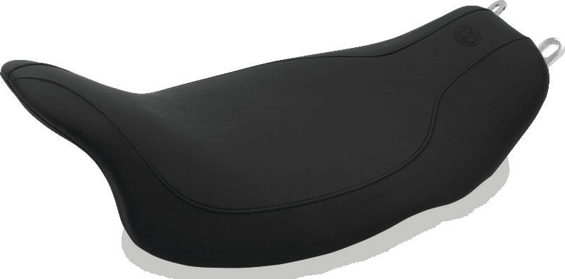 Mustang 08-21 Harley Electra Glide,Rd Glide,Rd King,Str Glide Runaround Solo Seat - Black Solo Motorcycle Seats Mustang Motorcycle