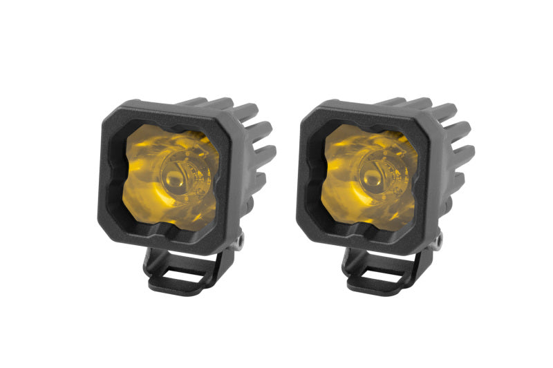 Diode Dynamics Stage Series C1 LED Pod Pro - Yellow Spot Standard ABL (Pair) Light Accessories and Wiring Diode Dynamics