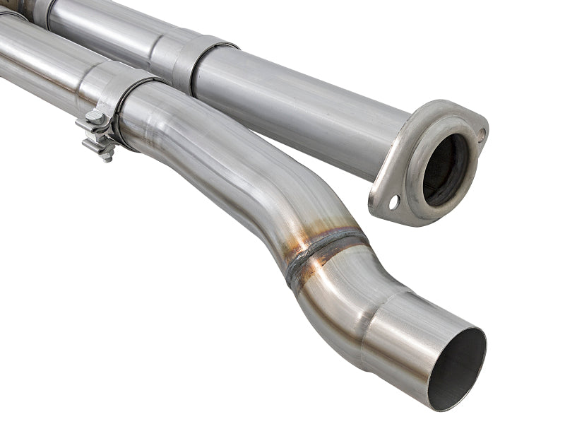 aFe MACHForce XP Exhaust Cat-Back SS-409 2017 Ford F-150 Raptor V6-3.5L (tt) w/ Polished Tips Catback aFe
