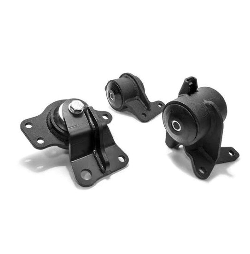 Innovative 05-08 Honda FIT/JAZZ L-Series Black Steel Mounts 95A Bushings (Manual Trans) Engine Mounts Innovative Mounts