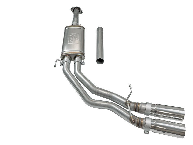 aFe Rebel Exhausts 3in SS Cat-Back 15-16 Ford F-150 EcoBoost V6 2.7/3.5L V8 5.0L w/ Polished Tips Catback aFe