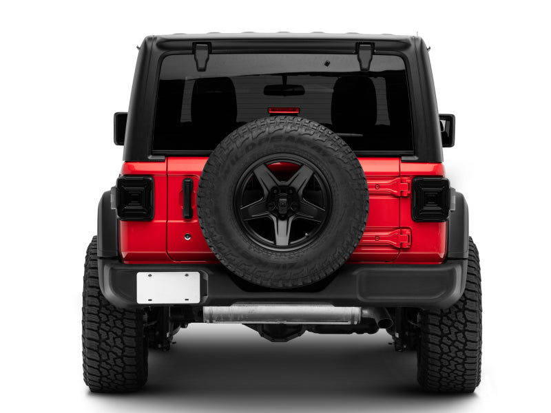 Raxiom 18-22 Jeep Wrangler JL Axial Series Plateau LED Tail Lights- Black Housing (Smoked Lens) Tail Lights Raxiom