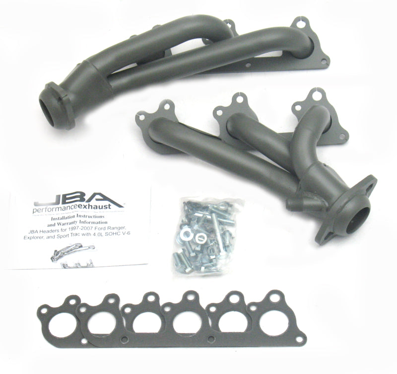 JBA 97-11 Ford Ranger 4.0L OHC w/Driver Side EGR 1-1/2in Primary Ti Ctd Cat4Ward Header Headers & Manifolds JBA