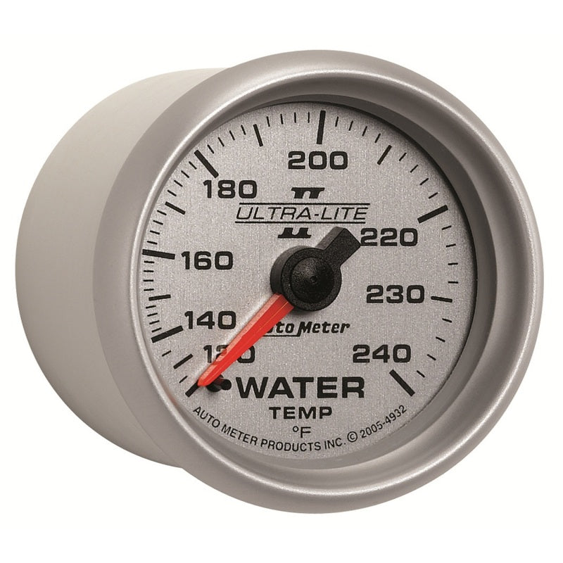 Autometer Ultra-Lite II 52mm 120-240 Deg F Mechanical Water Temp Gauge Gauges AutoMeter