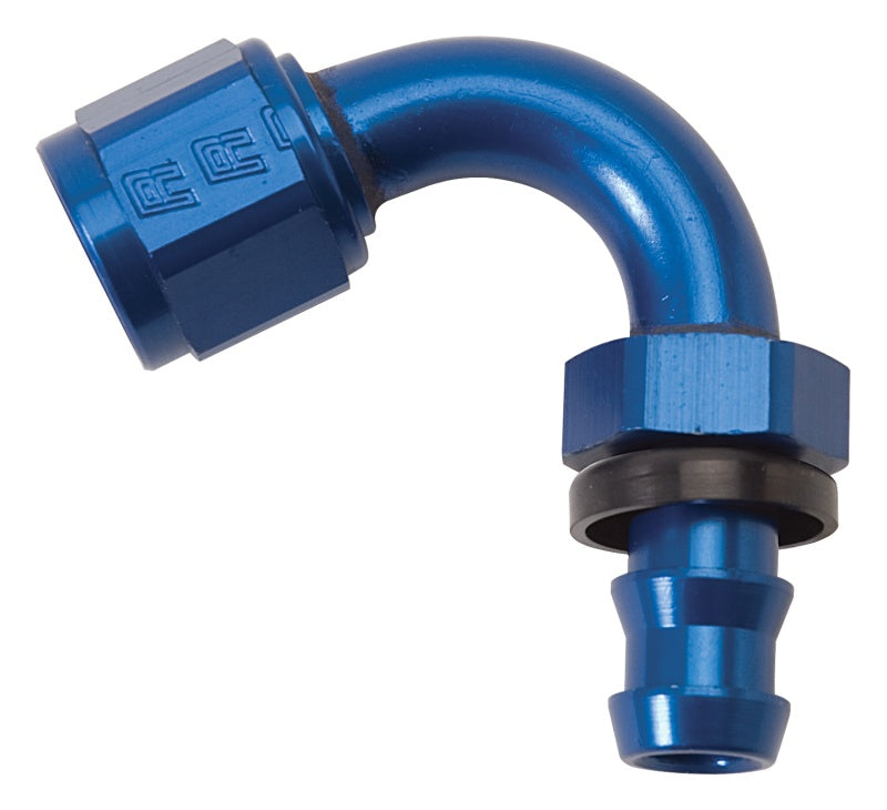 Russell Performance -10 AN Twist-Lok 150 Degree Hose End (15/16in Radius) Fittings Russell