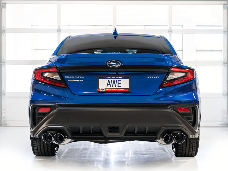 AWE Tuning 22-25 Subaru VB WRX Touring Edition Axle-Back Exhaust - Chrome Silver Tips Axle Back AWE Tuning