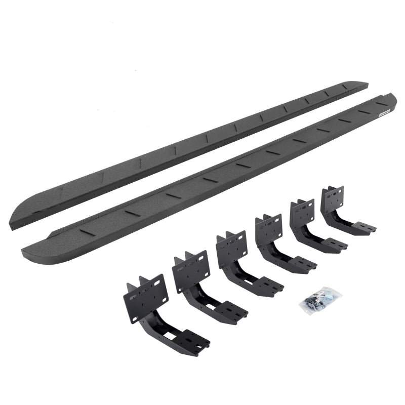 Go Rhino 19-22 Ram 1500 CC 4DR (Not Classic) RB10 Slim Running Boards Kit (w/Brackets) - Bedliner Ct Running Boards Go Rhino