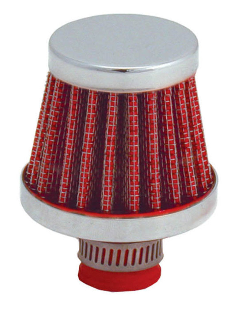 Spectre Breather Filter 10mm Flange / 2in. OD / 1-3/4in. Height - Red Engine Breather Filters Spectre