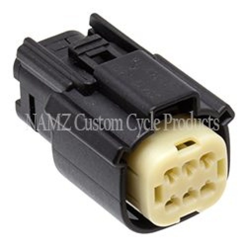NAMZ 07-23 Molex MX-150 6-Position Female Connector R Side Handlebar Control - Black (HD 72414-07BK) Wiring Connectors NAMZ