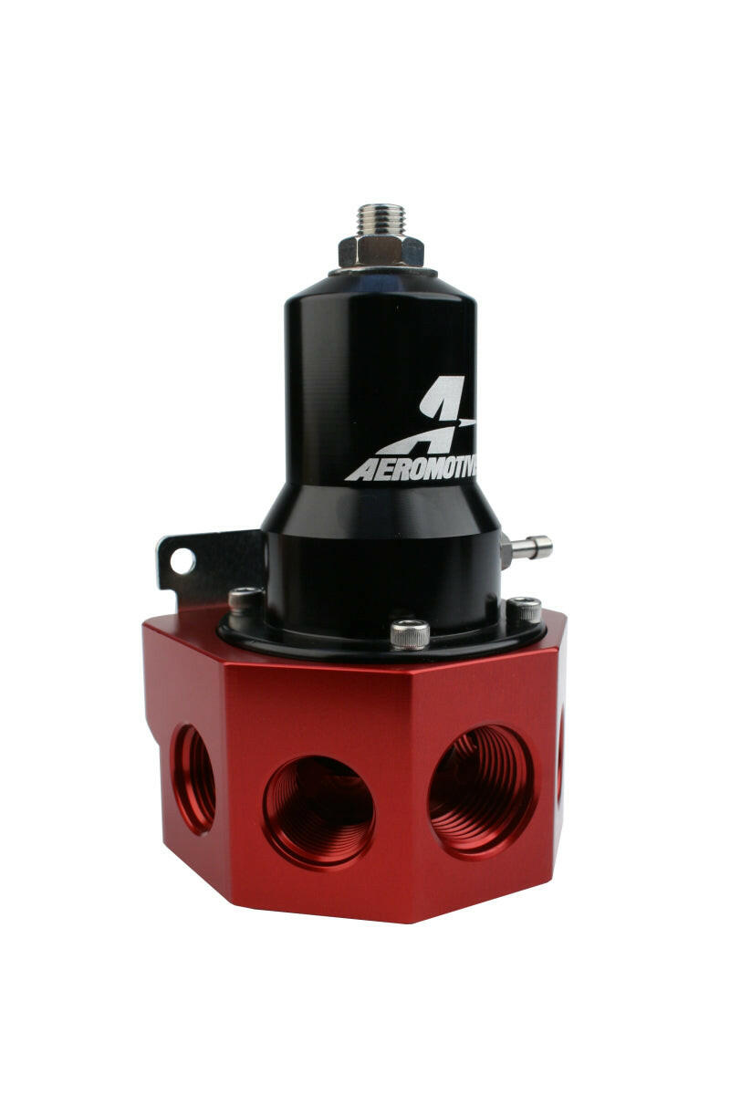 Aeromotive Regulator - 30-120 PSI - .500 Valve - 4x AN-08 and AN-10 inlets / AN-10 Bypass Fuel Pressure Regulators Aeromotive