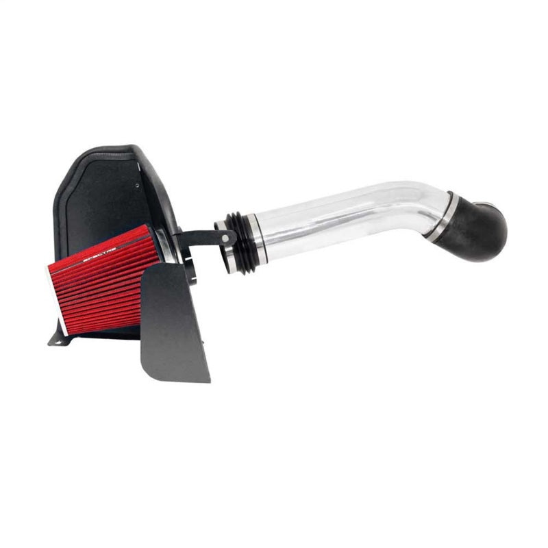 Spectre 07-08 GM Truck V8-4.8/5.3/6.0L F/I Air Intake Kit - Clear Anodized w/Red Filter Cold Air Intakes Spectre