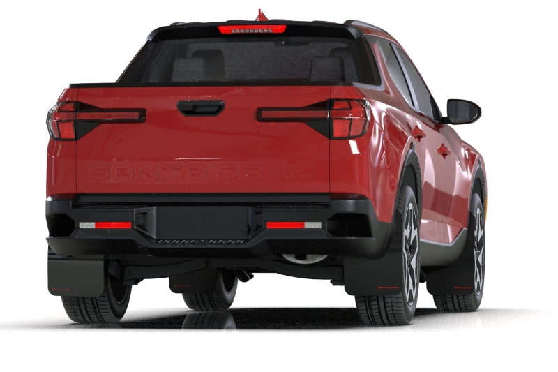 Rally Armor 22-25 Hyundai Santa Cruz Black Mud Flap w/Grey Logo Mud Flaps Rally Armor