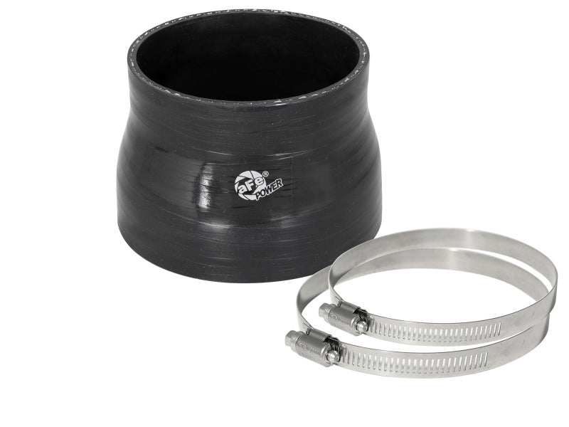 aFe 3.5in ID to 3in ID x 2.5in L Reducing Coupler - Black Air Intake Components aFe