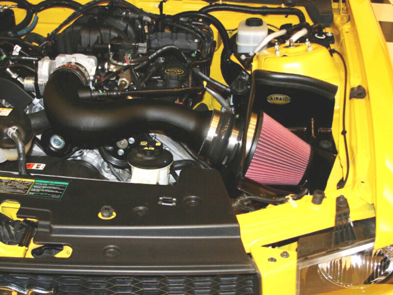 Airaid 05-09 Mustang 4.0L V6 MXP Intake System w/ Tube (Oiled / Red Media) Cold Air Intakes Airaid