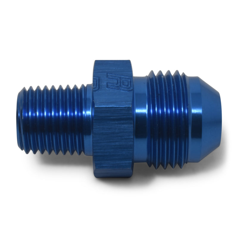 Russell Performance -8 AN to 3/8in NPT Straight Flare to Pipe (Blue) (25 pcs.) Fittings Russell