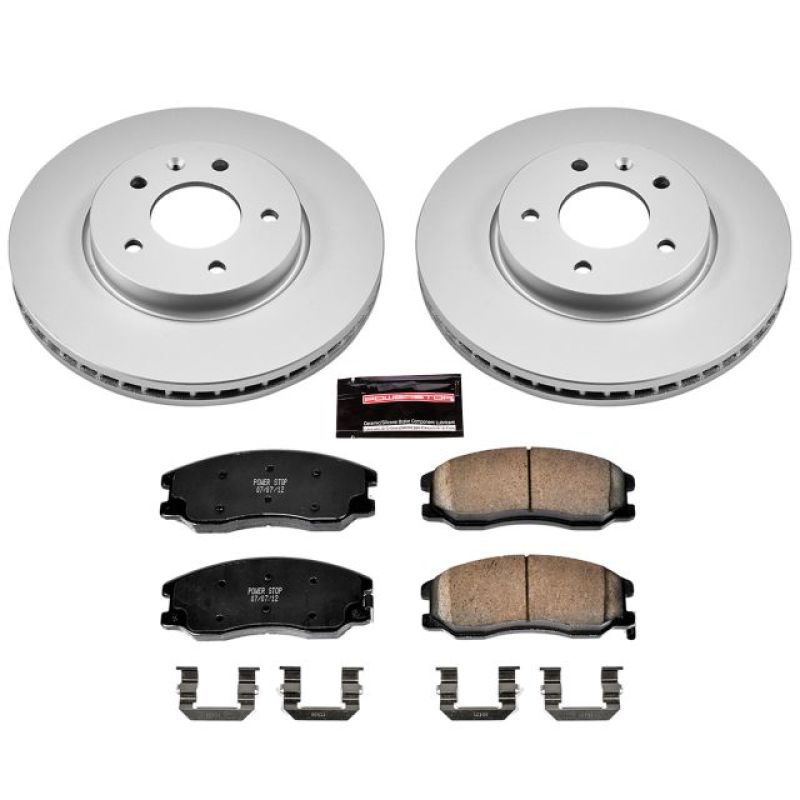 Power Stop 12-15 Chevrolet Captiva Sport Front Z17 Evolution Geomet Coated Brake Kit Brake Kits - Performance Blank PowerStop