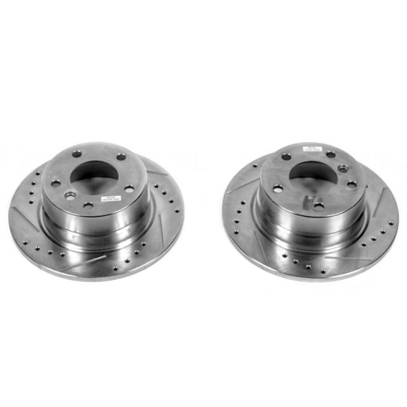 Power Stop 03-05 BMW Z4 Rear Evolution Drilled & Slotted Rotors - Pair Brake Rotors - Slot & Drilled PowerStop