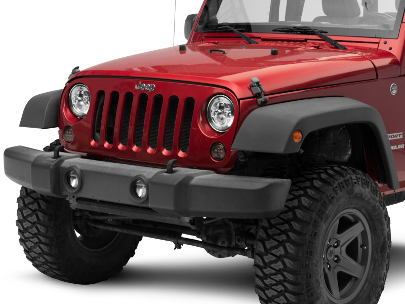 Raxiom 97-18 Jeep Wrangler TJ/JK Axial Series LED Daymaker Headlights- Chrome Housing (Clear Lens) Headlights Raxiom