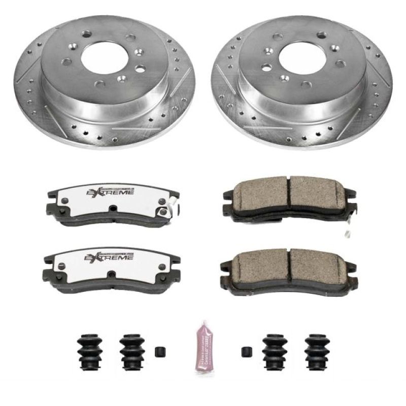 Power Stop 08-09 Buick Allure Rear Z26 Street Warrior Brake Kit Brake Kits - Performance D&S PowerStop