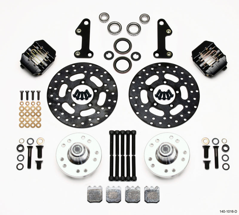 Wilwood Dynalite Single Front Drag Kit Drilled Rotor 67-69 Camaro 64-72 Nova Chevelle Big Brake Kits Wilwood