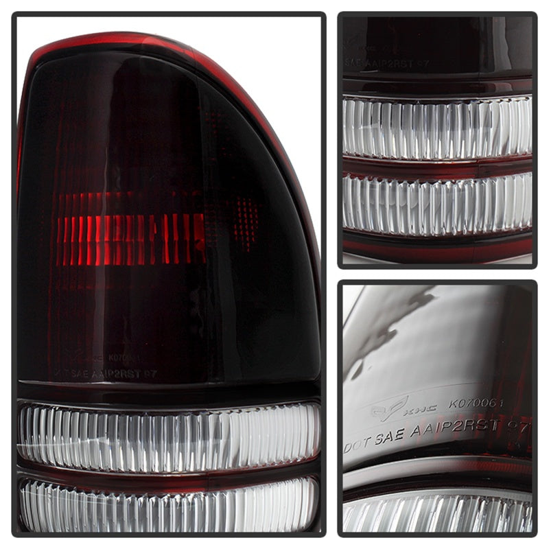 xTune Dodge Dakota 1997-2004 OEM Style Tail Lights -Red Smoked ALT-JH-DDAK97-OE-RSM Tail Lights SPYDER