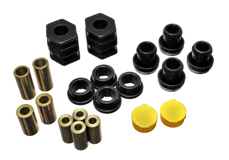 Energy Suspension 96-00 Honda Civic/CRX Black Front Control Arm Bushing Set Bushing Kits Energy Suspension