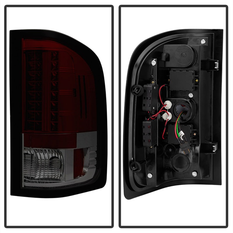 Spyder Chevy Silverado 07-13 LED Tail Lights Red Smoke ALT-YD-CS07-LED-RS Tail Lights SPYDER