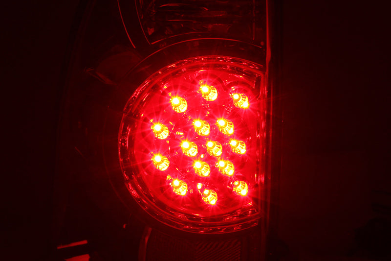 ANZO 2005-2015 Toyota Tacoma LED Taillights Smoke Tail Lights ANZO