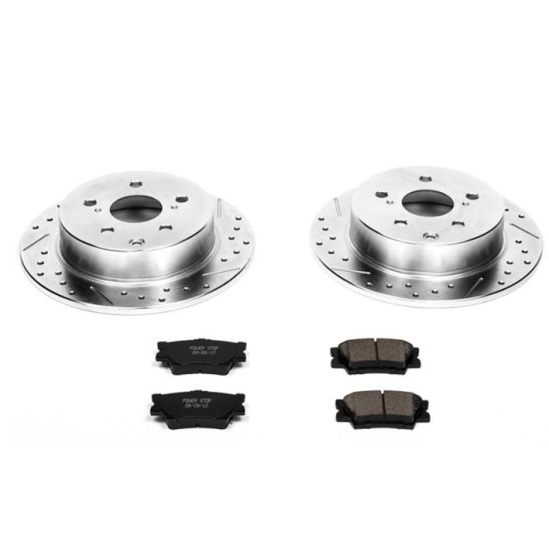 Power Stop 09-10 Pontiac Vibe Rear Z23 Evolution Sport Brake Kit Brake Kits - Performance D&S PowerStop