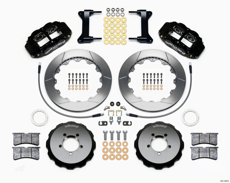 Wilwood Narrow Superlite 6R Front Hat Kit 13.06in 1999-2012 Subaru WRX w/Lines Big Brake Kits Wilwood