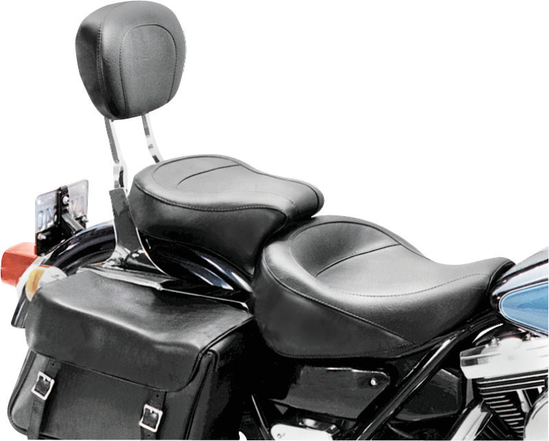 Mustang 82-00 Harley FXR Wide Touring 1PC Seat - Black One-Piece Motorcycle Seats Mustang Motorcycle