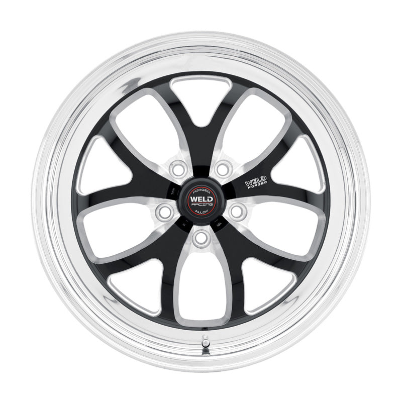 Weld S76 15x8.33 / 5x4.75 BP / 4.5in. BS Black Wheel (Low Pad) - Non-Beadlock Wheels - Forged Weld