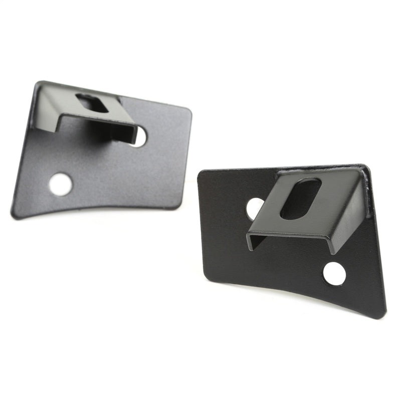 Rugged Ridge 07-18 Jeep Wrangler JK Textured Black Windshield Aux. Light Mounting Brackets Brackets Rugged Ridge