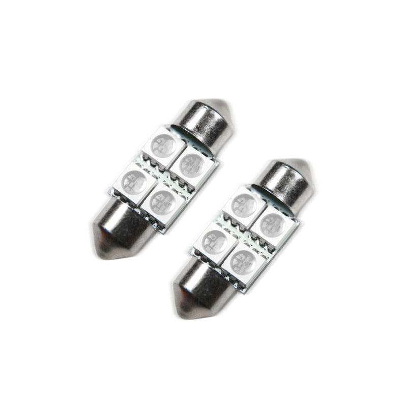 Oracle 33MM 4 LED 3-Chip Festoon Bulbs (Pair) - Blue Bulbs ORACLE Lighting