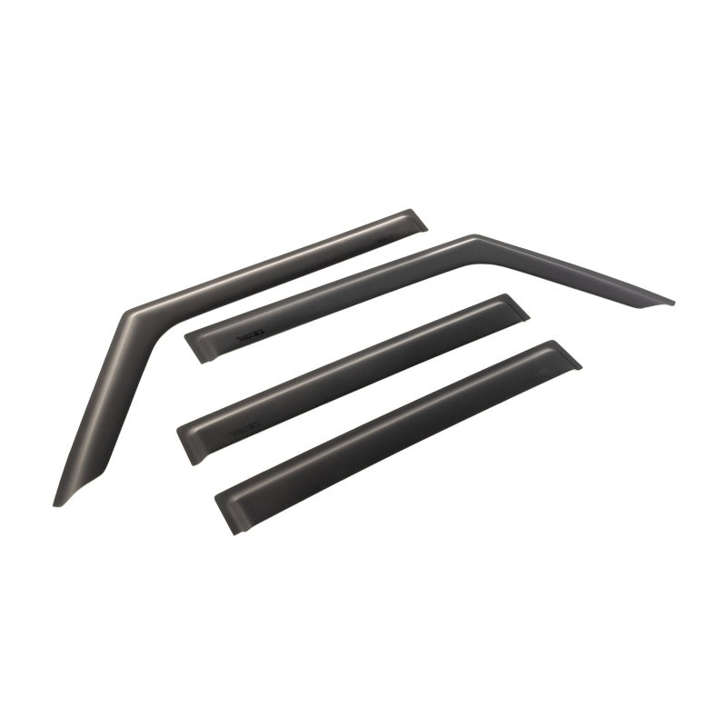 Rugged Ridge Window Visors Matte Black 18-20 Jeep Wrangler JLU/JT Wind Deflectors Rugged Ridge