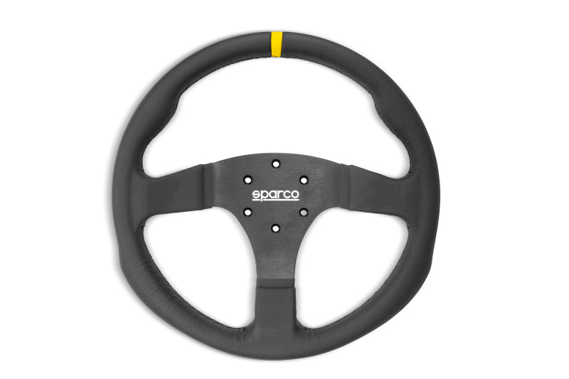 Sparco Steering Wheel R350B Leather w/ Button Steering Wheels SPARCO