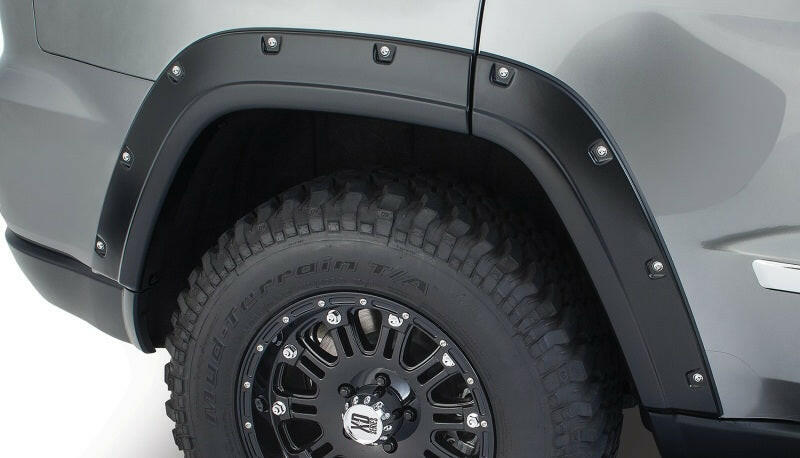 Bushwacker 11-18 Jeep Grand Cherokee Pocket Style Flares 2pc Does Not Fit SRT8 - Black Fender Flares Bushwacker