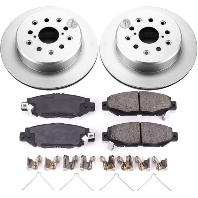 Power Stop 93-97 Lexus GS300 Rear Z17 Evolution Geomet Coated Brake Kit Brake Kits - Performance Blank PowerStop