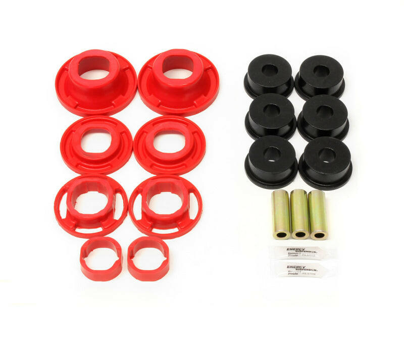BMR 12-15 5th Gen Camaro Street Version Rear Cradle Bushing Kit (BK001 BK040) - Black/Red Differential Bushings BMR Suspension