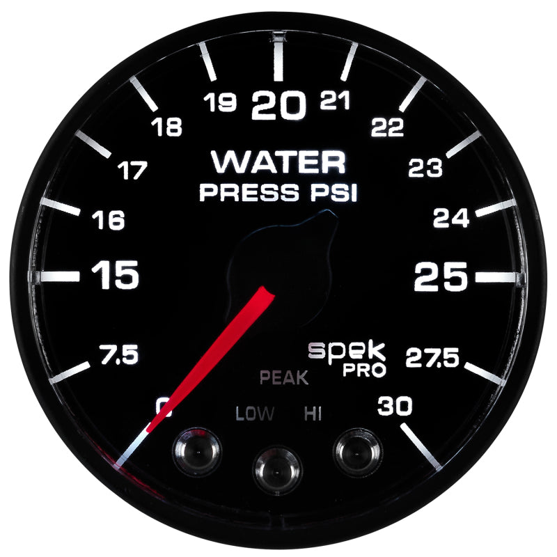 Autometer Spek-Pro - Nascar 2-1/16in Water Press 0- 30 psi Bfb Gauges AutoMeter