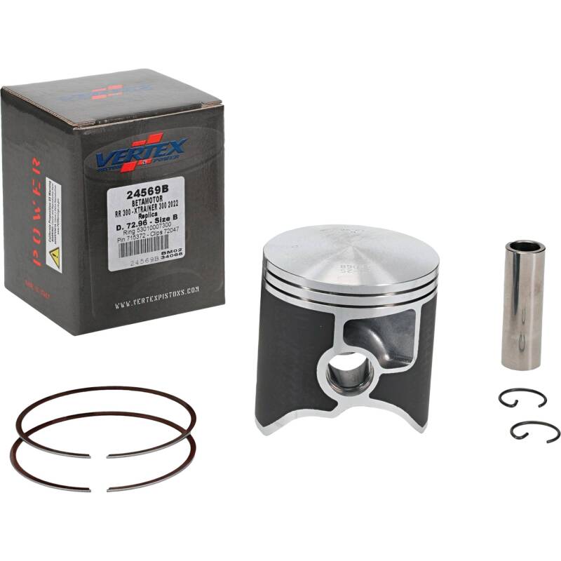 Vertex Piston 22-24 Beta RR 2T 300 300cc Cast Replica Piston Kit Piston Sets - Powersports Vertex Pistons