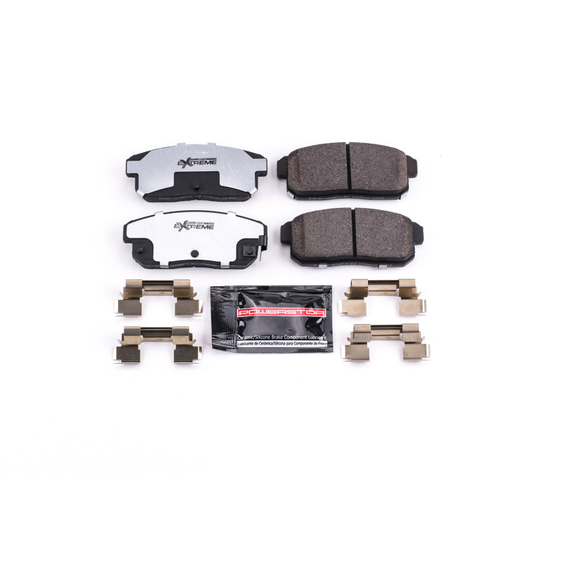 Power Stop 04-11 Mazda RX-8 Rear Z26 Extreme Street Brake Pads w/Hardware Brake Pads - Performance PowerStop