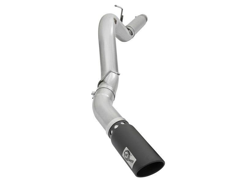 aFe Atlas Exhaust 5in DPF-Back Aluminized Steel w/ Black Tips 16-17 GM Diesel Truck V8-6.6L (td) DPF Back aFe