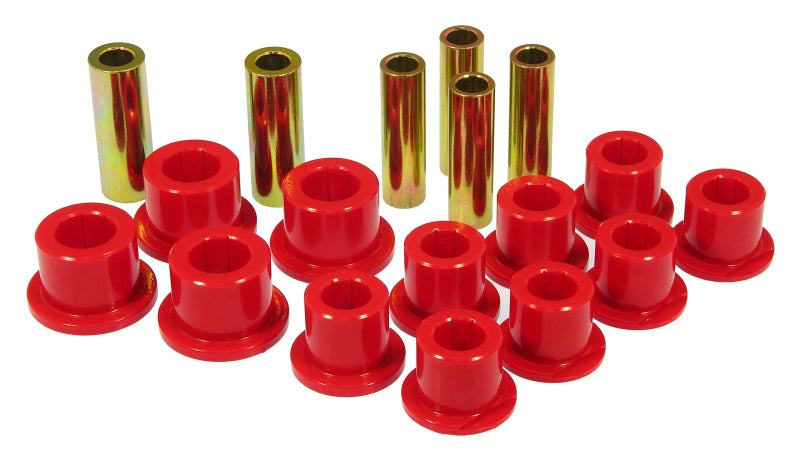 Prothane 99-04 Ford F250 SD 4wd Rear Leaf Spring Bushings - Red Bushing Kits Prothane