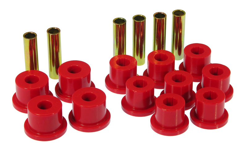 Prothane 73-87 GM Rear Spring & Shackle Bushings (w/ 1.5in Bushings) - Red Bushing Kits Prothane