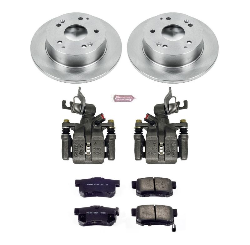 Power Stop 98-02 Honda Accord Rear Autospecialty Brake Kit w/Calipers Brake Kits - OE PowerStop