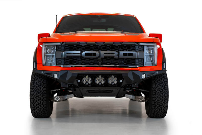 Addictive Desert Designs 2021+ Ford Raptor Bomber Front Bumper w/ 3 Baja Designs LP6 Light Mounts Bumpers - Steel Addictive Desert Designs
