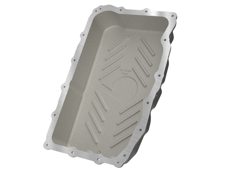 aFe 20-26 GM Trucks L6 3.0L Transmission Pan - Raw / Machined Fins Diff Covers aFe