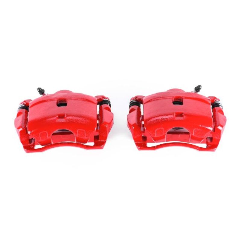 Power Stop 90-97 Honda Accord Rear Red Calipers w/Brackets - Pair Brake Calipers - Perf PowerStop
